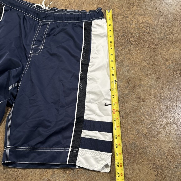 Y2k Vintage Nike Boardshorts Size Xl (36) Blue Surf Swim Trunks - Picture 6 of 8